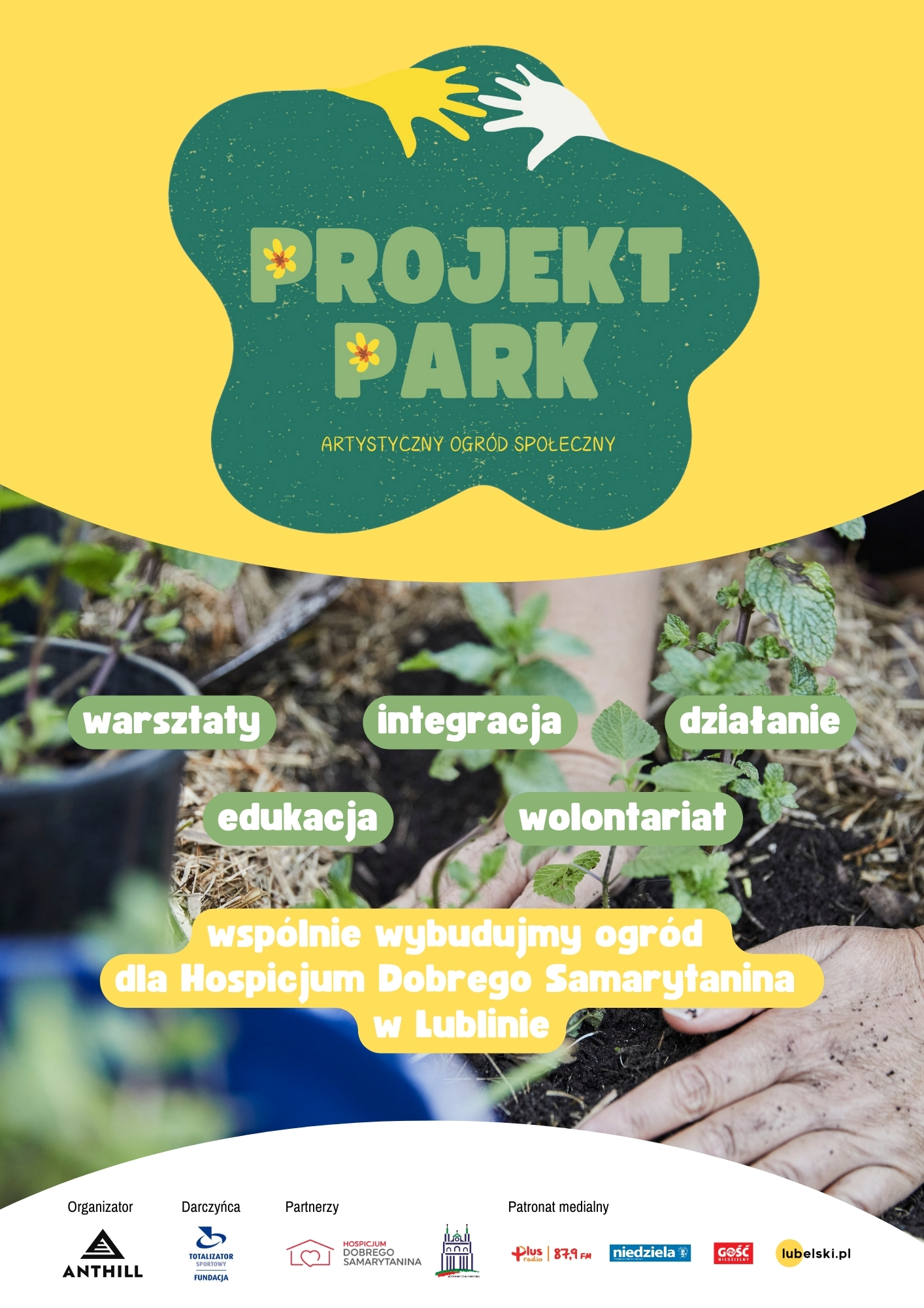 plakat informujący o projekcie